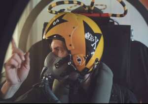 Real ex-fighter pilot Belgian Air Component as simulator instructor