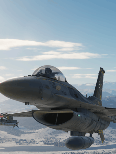 Simulateur de vol F-16