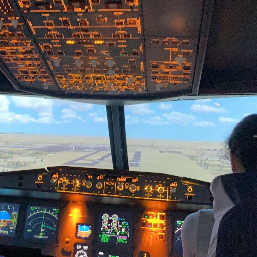 Dans le cockpit de l'AIRBUS