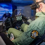Flight simulator F-16 Fighting Falcon.